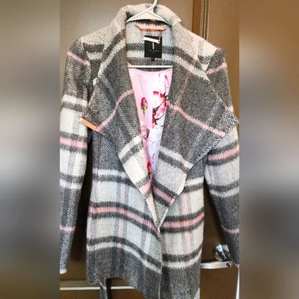 Ted Baker Check Coat - Picture 5 of 16